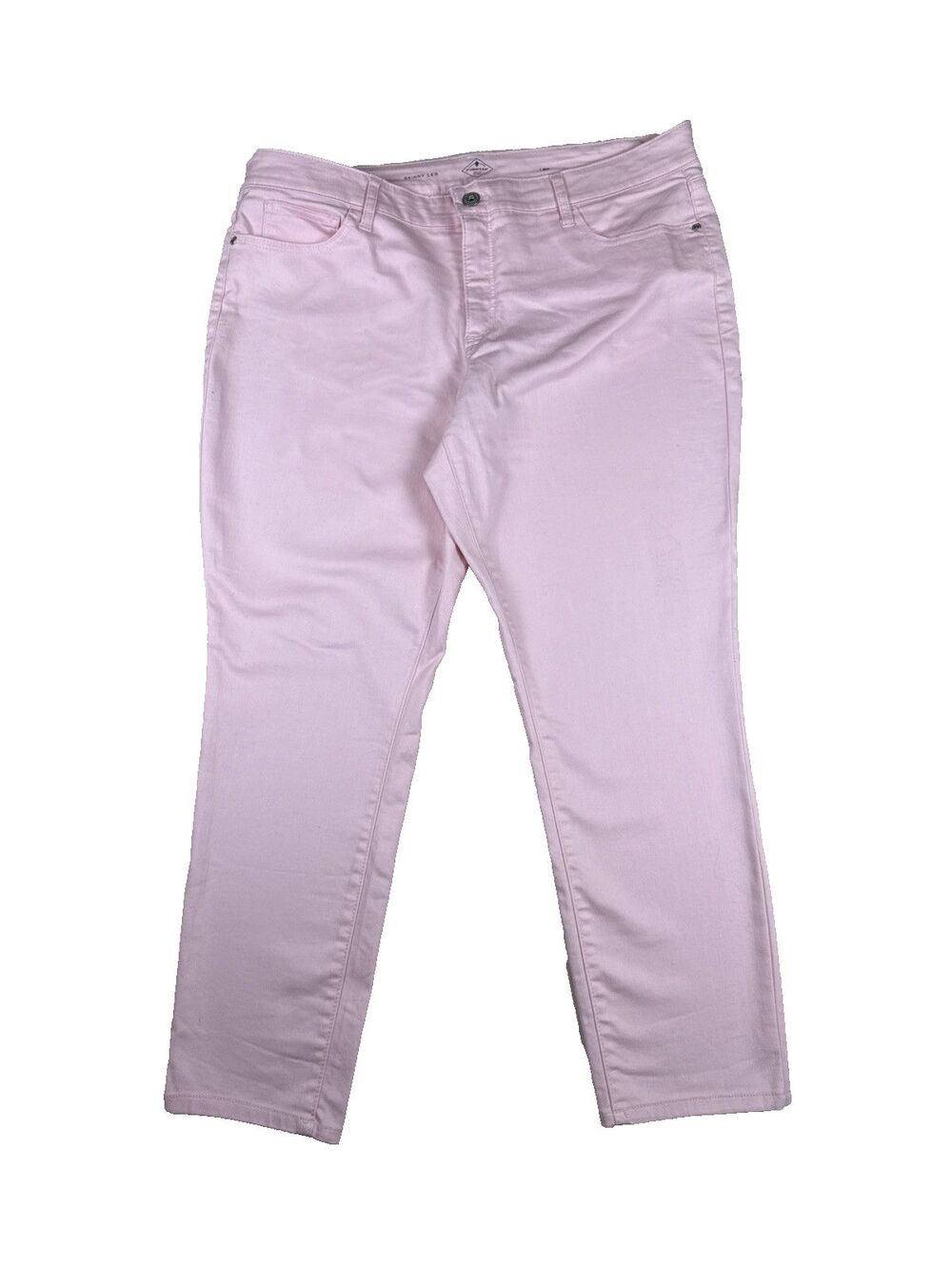 St. John's Bay Skinny Jeans Size 18P Pastel Pink Stretch Colored Denim Petite